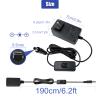12V 1.5A Power Supply Adapter 100-240V 50-60Hz AC to DC 12 Volt 1.5 Amp Switching Power Supply Converter Transformer DC 12V Power Cord with Switch 6.2FT, 5.5x2.5mm Tip & 14 Plugs for Camera Speaker view 3