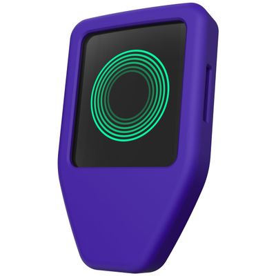 CVER Silicone Case for Trezor Safe 5, Full Coverage Protection, Screen & Port Access (Purple)