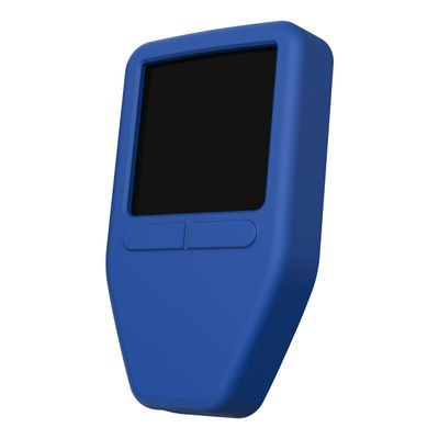 CVER Silicone Case compatible with Trezor Safe 3, Full Coverage Protection, Screen & Port Access, Blue