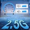 Zyyini USB C to Ethernet Adapter, 2.5G Ultra Fast Wired Network Adapter with Plug and Play, Aluminum Alloy Wired Ethernet Converter for Laptop PC view 2