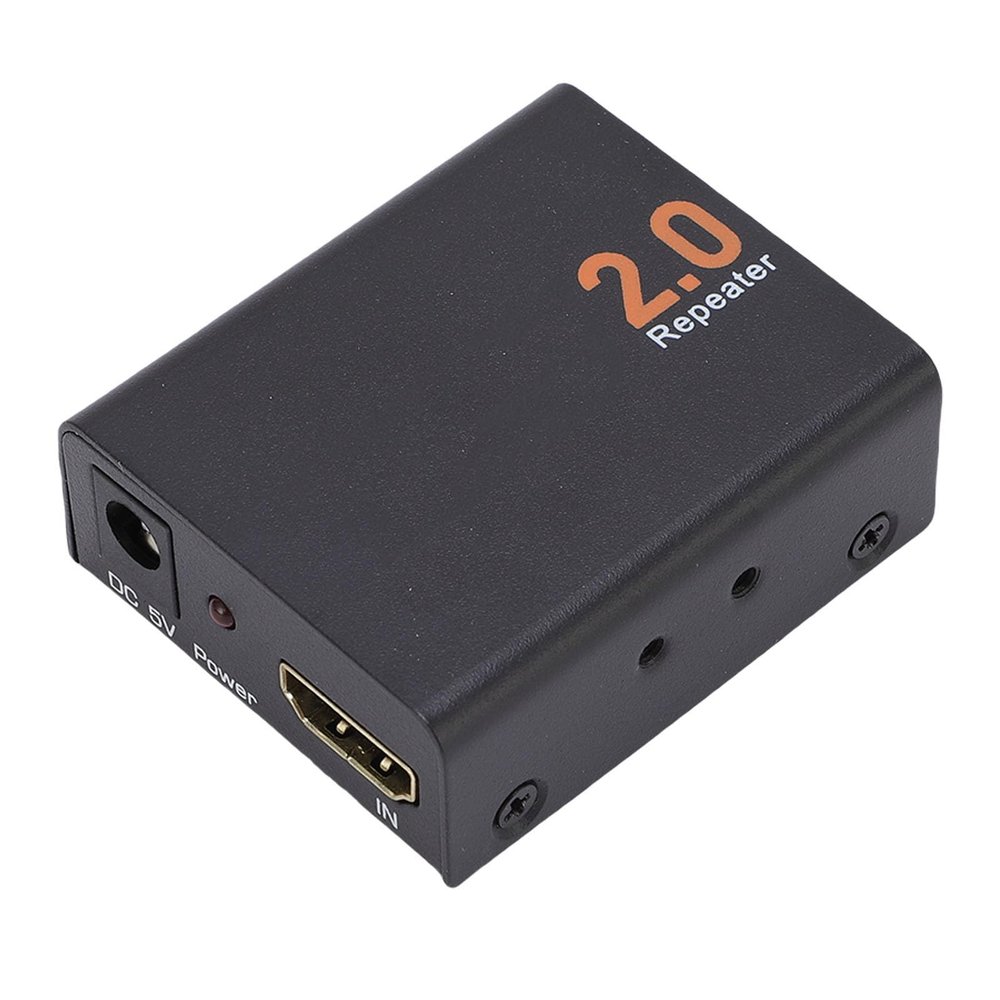 Dpofirs Digital HDMI Extender, 18Gbps 4K 60Hz HD Multimedia Interface Signal Amplifier Booster with 98.4ft Range Long Distance
