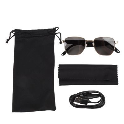 AI Translator Smart Glasses Smart AI Glasses with Multifunctional Real Time Translation Sunglasses Support for Meeting Travel Studying (Silver)
