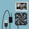 Automatic Temperature Sensing USB Cooling Fan 8cm 3 Speed Adjustable Thermostat For Router Game Console Heat Reduction Automatic Temperature Sensor Fan view 3