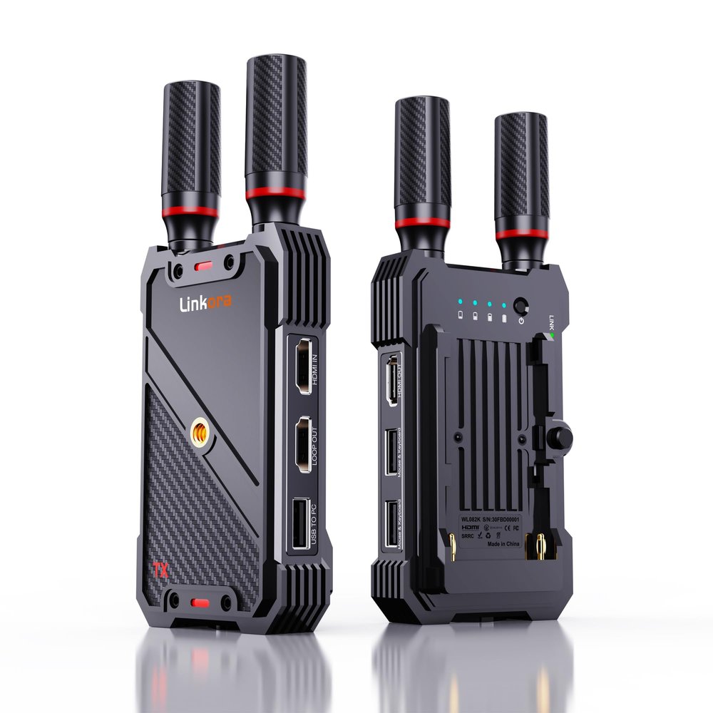 Wireless Video Transmitter and Receiver,KVM Remote Control,1312ft/400m, <0.05s Latency, 1TX to 5RX, Loop-Out,from PC Laptop Camera STB to TV Projector Screen Live Streaming Remote Monitoring