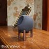 Desk Wood Stand for 2025 New Echo Dot Max, Increase The Height of The Speaker. Improve Sound Quality and Hide The Power Cord. (Black Walnut) view 2