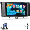 Volxcereo Car Radio for Mercedes Benz Smart Fortwo 2011-2015, 2G+64G 9 inch Android Touchscreen Stereo with Carplay/Android Auto, Navigation, WiFi, Bluetooth, SWC, FM/RDS, EQ+Backup Cam view 1