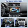[2G+64G] Volxcereo Car Radio for Mazda 6 2007-2012, 9 inch Android Touchscreen Stereo with Carplay/Android Auto, GPS Navigation, WiFi, Bluetooth, SWC, FM/RDS + Backup Cam view 2