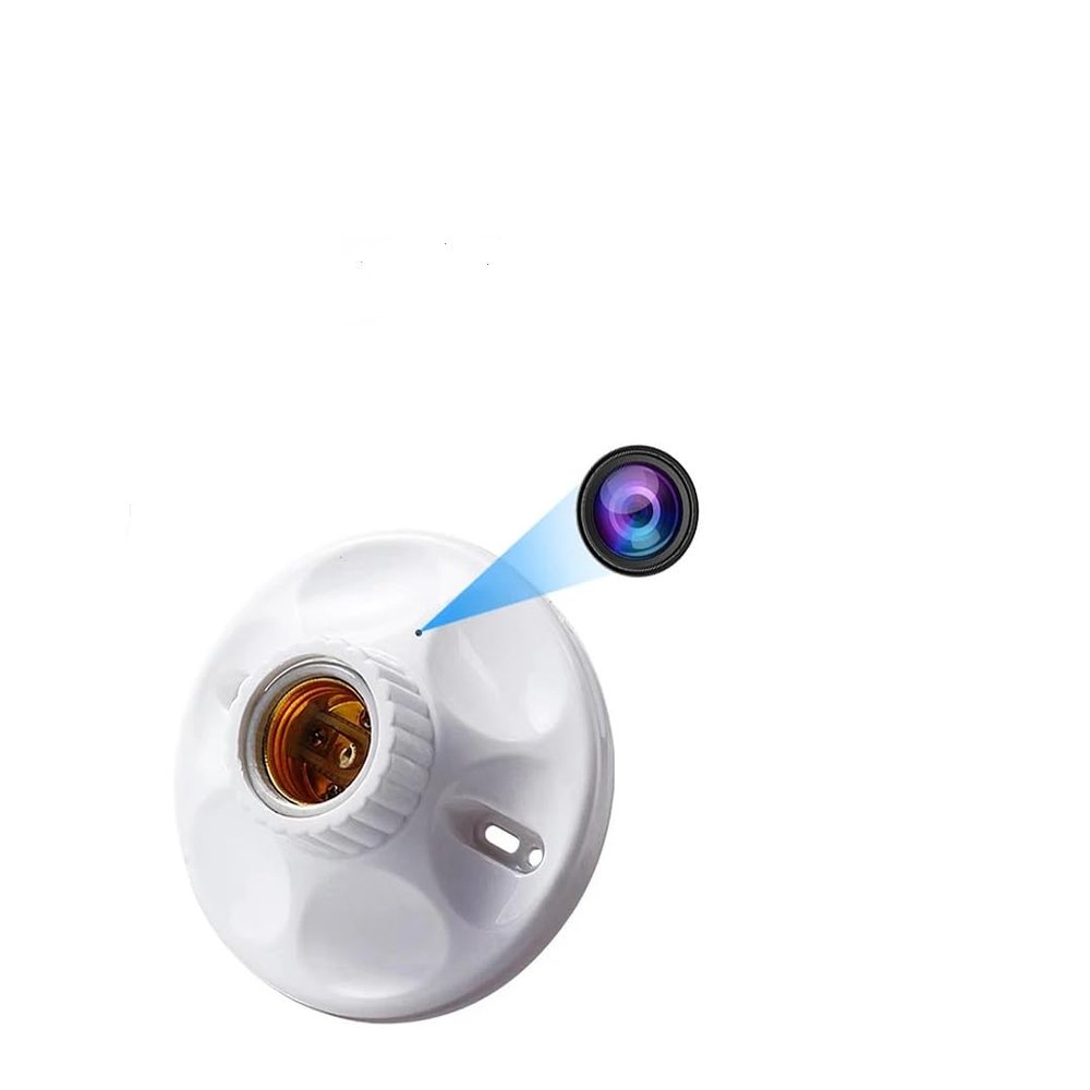 DGCHANGMAO Lamp Hoder Hidden Camera Spy WiFi Camera Nanny Cam for Home, Office and Business Security HD 1080P Connectivity and Remote Viewing