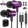 2 Pack USB C Earbuds for iPhone 17 Pro Max Air 16 16e 15 Type C Earphone for iPad A16 10 Magnetic in Ear Noise Canceling Wired Headphone Samsung S25 FE S24 Ultra S23 Galaxy A17 Google Pixel 9a 9 8a 8 view 2