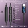 2 Pack USB C Earbuds for iPhone 17 Pro Max Air 16 16e 15 Type C Earphone for iPad A16 10 Magnetic in Ear Noise Canceling Wired Headphone Samsung S25 FE S24 Ultra S23 Galaxy A17 Google Pixel 9a 9 8a 8 view 4