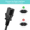 AC Power Cord Cable Compatible with Samsung S27R650FDN F24T650FYN LF24T650FYNXGO LED Monitor view 3