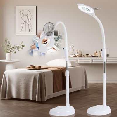 KALVISH 2500 Lumens 10X Magnifier Esthetician Light, Flexible Gooseneck