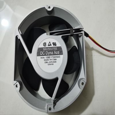109E1724H543 17251 3-Wire DC24V 0.58A 13.92W 172x150x51mm 172mm Inverter Cooling Fan
