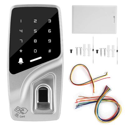 125KHz RFID Biometric Access Control | Semiconductor Fingerprint Scanner 500 User Capacity | Metal Security Keypad for Offices/Factories | IP64 Weather - Protected 1 Second
