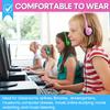 Gaosen Bulk Headphones 50 Pack for Kids School Classroom,Wholesale Wired Adjustable On Ear Earphones Class Set for Students Children Toddler Teens Boys Girls and Adult (GS857, 50 Mixed) view 4
