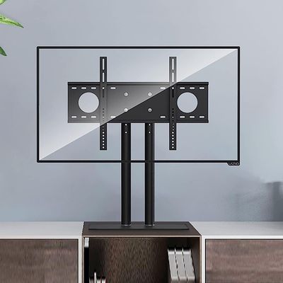 Table Top TV Stand,TV Stand Mount with Thickened Steel Plate Base,Thickened Double Column Design,Tabletop TV Base Fits 37-70 Inch Ultra Slim TVs TV Mount TV Stand