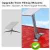Irosiy Starlink Bracket Mount - Universal Aluminum Bracket for Starlink Standard & High Performance - Durable & Weatherproof Wall/Roof Mounting Kit view 2