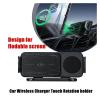 High Intelligent Mobile Phone/Pad Holder, Magnetic Holder Car, 2 in 1 Rotating Holder, Wireless Car Charger(Gray) view 4