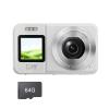 4K 64MP Double Screen Camera with 18X Opticals Zoom Portable ABS Body for Students Travel Enthusiasts Compacts Student Camera view 1