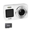 4K 64MP Double Screen Camera with 18X Opticals Zoom Portable ABS Body for Students Travel Enthusiasts Compacts Student Camera view 4
