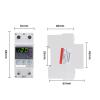 40A 63A 80A Adjustable Surge Protector Over Under Voltage Protector Relay 110V 120V Automatic Transfer Switch(63A) view 4
