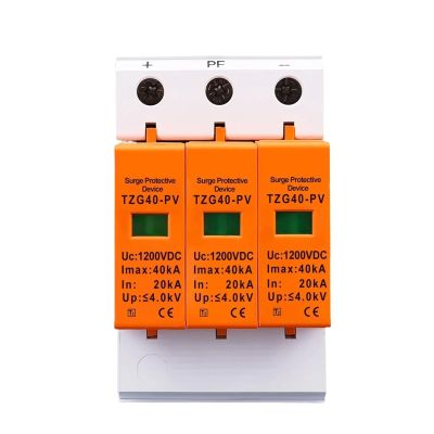 TZG40-PV SPD DC 1200V 20KA~40KA House Surge Protector Protective Low-voltage Arrester Device(1200V)