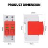 AC SPD 2P 275V 385V 420V 20KA 40KA 60KA House Lightning Surge Protector Protection Protective Low-voltage Arrester Device(385V,30-60KA) view 4