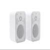 Diinpaul 3.5 inch Outdoor Speakers Wired, Waterproof Wall Mount Speakers, Ideal for Patio, Poolside, Garage, Pair, White view 1