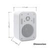 Diinpaul 3.5 inch Outdoor Speakers Wired, Waterproof Wall Mount Speakers, Ideal for Patio, Poolside, Garage, Pair, White view 4