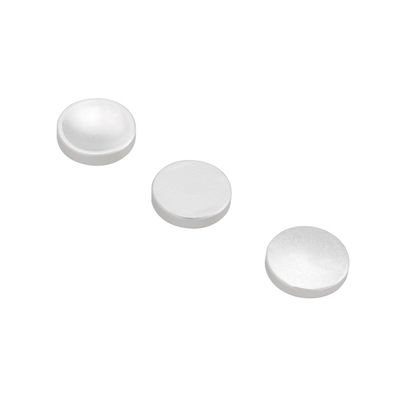 JianLing 3PCS Silver Aluminum Shutter Release Buttons Concave Convex Flat 10mm Universal SLR Button Accessories for Cameras with Tapered Thread Shutter Cable Connectors