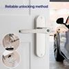 Blusafe Breeze Fingerprint Door Lock Door Knob Keyless Entry Door Lock with Handle for Home Hotel Office Apartment Bedroom (Breeze Long PlateSatin Chrome) view 4