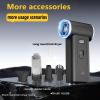Compressed Air Dust Collector and Electric Blower, 130000RPM Cordless Rechargeable, Equipped with Brushless Motor and LED Display Screen, Used for Keyboards, Electronic Products, and Automobiles. view 3