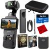 DJI CP.OS.00000301.01 Osmo Pocket 3 4K 120fps Handheld 3-Axis Gimbal Stabilizer Bundle with CPS 26 Month Protection Pack, 64GB Card, 10" Case, HDMI Cable, Cleaning Cloth and Deco Gear Master Guide view 1