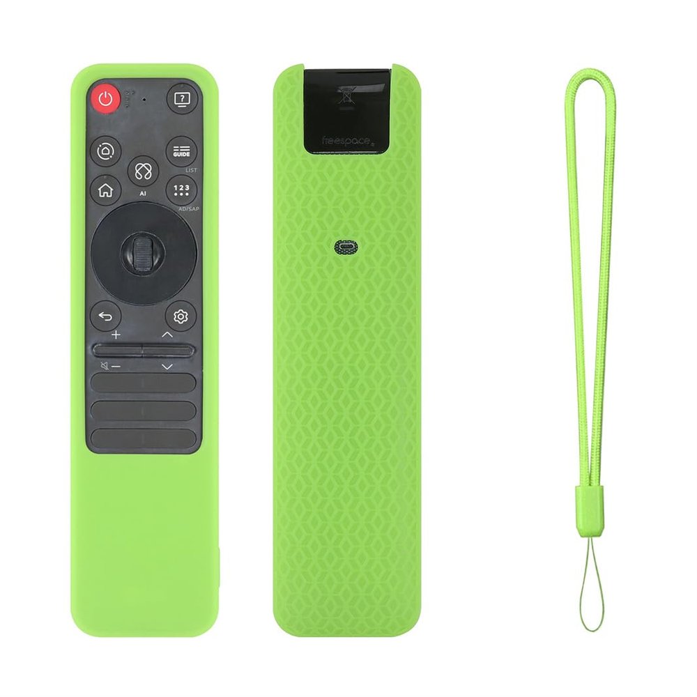 Protective Case Suitable for LG MR-25GA Remotes Soft Silicone Sleeve Housing Nonslip Texture Protector Cover Replacement (Fluorescent Green)