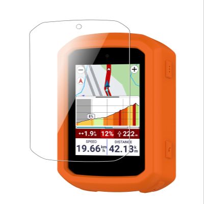  1+1 Set  for Garmin Edge 850 Protective Case, Includes 1 TPU Soft Films + 1 Silicone Protective Cover, Scratch-Resistant and Drop-Resistant, All-Around Protection for Garmin Edge 850/550 (Orange)