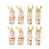 8 Pieces Set U-Type Banana Jack Connectors for Video Speaker Adapter Audio Wire Cable view 1
