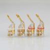 8 Pieces Set U-Type Banana Jack Connectors for Video Speaker Adapter Audio Wire Cable view 4