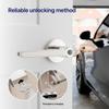 Blusafe Breeze Fingerprint Door Lock Door Knob Keyless Entry Door Lock with Handle for Home Hotel Office Apartment Bedroom (Breeze Rose Satin Chrome) view 2