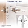 Blusafe Breeze Fingerprint Door Lock Door Knob Keyless Entry Door Lock with Handle for Home Hotel Office Apartment Bedroom (Breeze Rose Satin Chrome) view 3