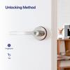 Blusafe Breeze Fingerprint Door Lock Door Knob Keyless Entry Door Lock with Handle for Home Hotel Office Apartment Bedroom (Breeze Rose Satin Chrome) view 4