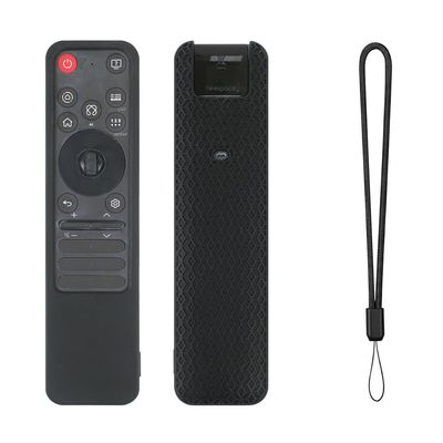 Protective Case Suitable for LG MR-25GA Remotes Soft Silicone Sleeve Housing Nonslip Texture Protector Cover Replacement (Black)