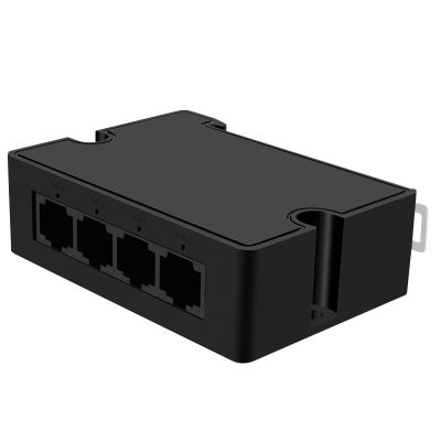 POE30E 4-Port Gigabit PoE Extender with 3 PoE Output Ports, IEEE 802.3af/at Compatible, 30W Input Power, Wall & Rail Mount, Plug and Play (POE30E-100Mbps-30W)