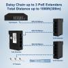 POE30E 4-Port Gigabit PoE Extender with 3 PoE Output Ports, IEEE 802.3af/at Compatible, 30W Input Power, Wall & Rail Mount, Plug and Play (POE30E-100Mbps-30W) view 4