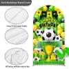 Championship Trophy Soccer Arch Backdrop Cover 6.6FT 2-Sided Round Stretchy Backdrop Sports Soccer Arch Cover for Sports Theme Birthday Party Photo Background Arch Stand Stretchy Decoration view 2