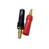 10Pcs Gold Free Welding 4mm Banana Male Audio Lanterns Jack Acoustics Wire Connectors(5Black 5Red) view 2