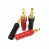 10Pcs Gold Free Welding 4mm Banana Male Audio Lanterns Jack Acoustics Wire Connectors(5Black 5Red) view 4