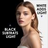 1x1M Photography Light Reflector, Collapsible Black/White Cardboard Reflector for Product Photo Shooting, 200x200cm Foldable Background Board for Studio view 4