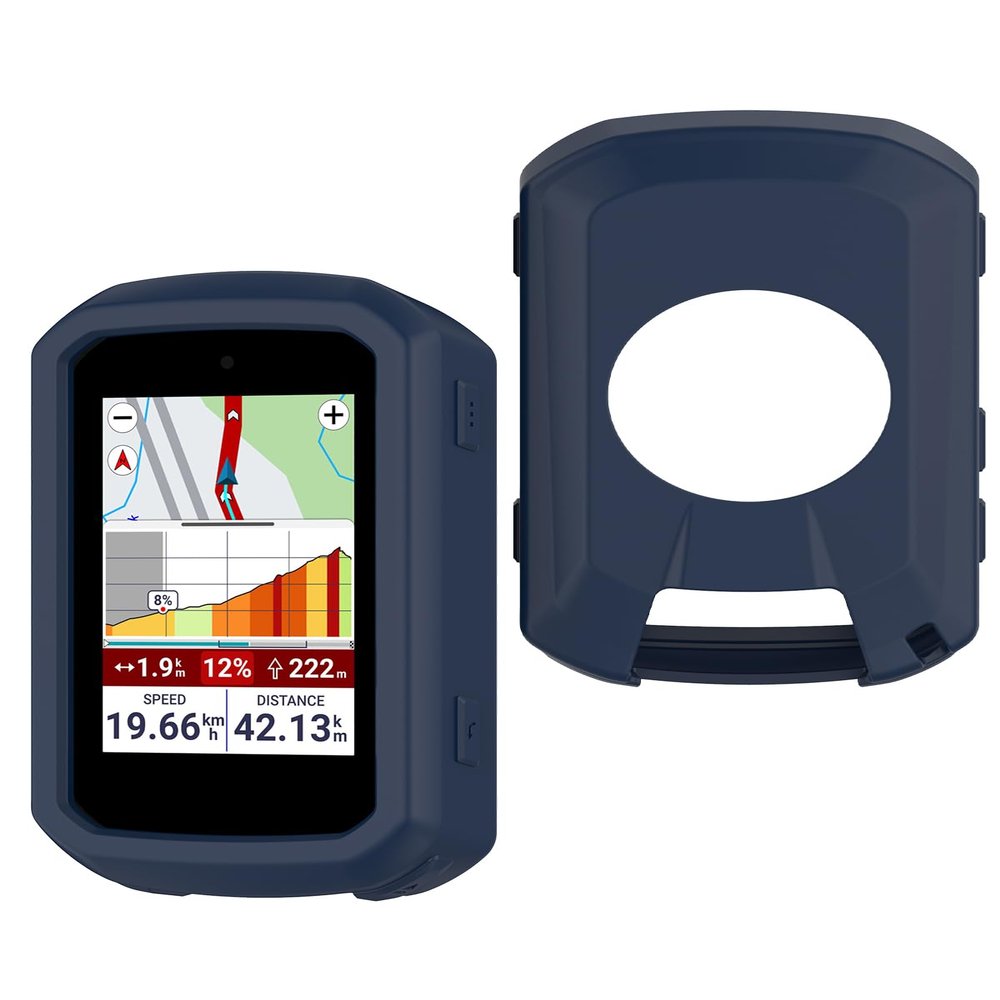 for Garmin Edge 850 Protective Case, Soft Silicone Shock-Absorbing Design, Waterproof and Portable, Provides All-Around Protection for Garmin Edge 850/550 (Blue)