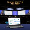 Enhanced Wireless HDMI Transmitter and Receiver 492FT/150M, Antenna Stable Signal, Plug&Play 2.4/5GHz Wireless HDMI Extender with Adapter, 4K Decoding 1080P Out to Monitor/Projector from Laptop/Box view 3