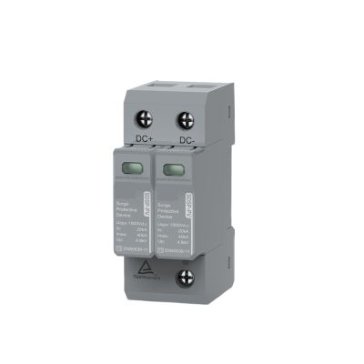 2P DC SPD 600V 800V Surge Arrester Protective Device Lightning Protector 20KA 40KA New Energy Solar DC Surge Protection(2P 600VDC)